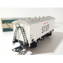 HORNBY WAGON COUVERT A ESSIEUX STEF FRIGORIFIQUE EN BOITE VERTE REF 705