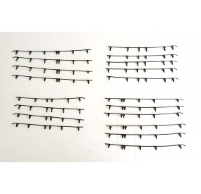 R 15765 JOUEF LOT BARRES DE TOITURE NOIR D'ORIGINE VOITURE OCEM HO