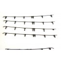 R 15765 JOUEF LOT BARRES DE TOITURE NOIR D'ORIGINE VOITURE OCEM HO