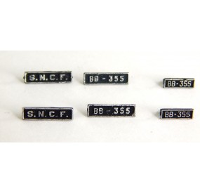 R 15778 ROCO JEUX DE PLAQUE BB 355 SNCF DE LOCOMOTIVE BB 300 HO