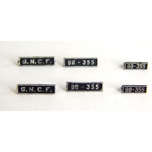 R 15778 ROCO JEUX DE PLAQUE BB 355 SNCF DE LOCOMOTIVE BB 300 HO