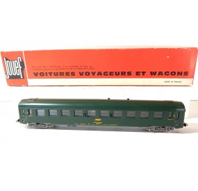 Réf 5293 JOUEF VOITURE UIC COUCHETTE 2 CL VERTE SNCF B9 C9 X EN BOITE ROUGE HO