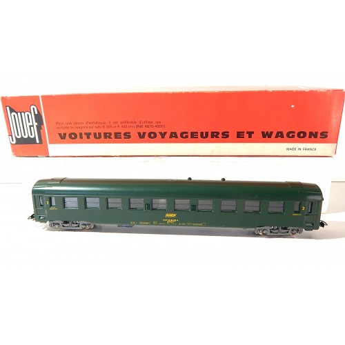 Réf 5293 JOUEF VOITURE UIC COUCHETTE 2 CL VERTE SNCF B9 C9 X EN BOITE ROUGE HO