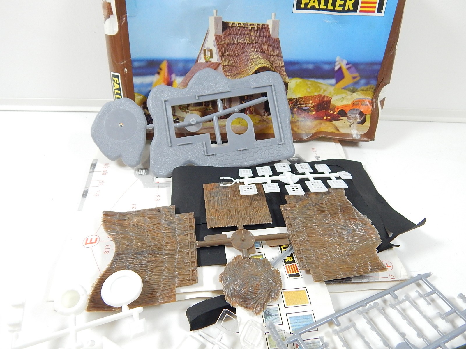 Jouef ho 1987 maquette maison, chaumiere normande de campagne a colombage, decor - Collection