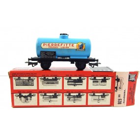Réf 638 JOUEF UN WAGON CITERNE A ESSIEUX PIERREFITTE HO BOITE CARTON