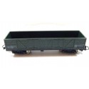 R 6500 JOUEF WAGON TOMBEREAU TP VERT BOGIES MARRON HO BOITE ROUGE