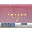 FRANCE TRAIN VOITURE ALLEGE POSTALE PEZ EN BOITE HO REF 407 BOITE BLEU