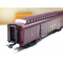 FRANCE TRAIN VOITURE ALLEGE POSTALE PEZ EN BOITE HO REF 407 BOITE BLEU