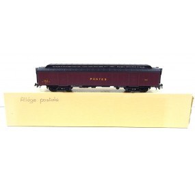 FRANCE TRAIN VOITURE ALLEGE POSTALE PE 1936 EN BOITE HO REF 406 BOITE
