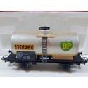 WAGON CITERNE JOUEF A ESSIEUX ALGECO BP GRIS HO EN BOITE ROUGE 6302