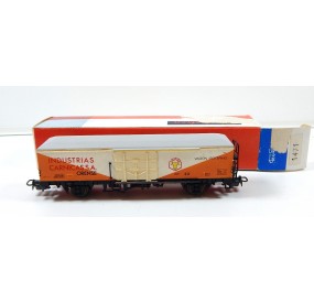 ELECTROTREN WAGON COUVERT ISOTHERME CARNICAS A ESSIEUX HO EN BOITE REF 1471
