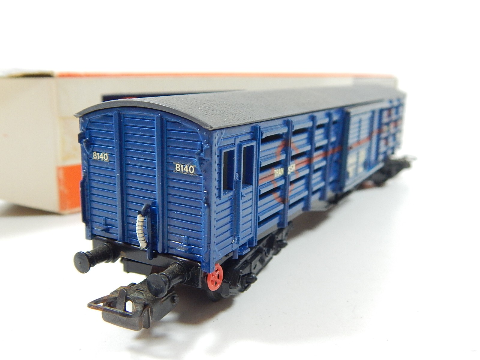 Wagon Couvert Court ELECTROTREN 1817 - Marron - Modélisme Ferroviaire NEUF