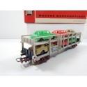 JOUEF WAGON STVA NOIR AVEC 6 VOITURES JOUEF EN BOITE ROUGE REF 640