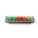 JOUEF WAGON STVA NOIR AVEC 6 VOITURES JOUEF EN BOITE ROUGE REF 640