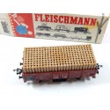 FLEISCHMANN UN WAGON A ESSIEUX TOMBEREAU EN BOITE ETAT NEUF 5330 HO