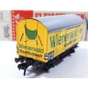 FLEISCHMANN UN WAGON COUVERT A ESSIEUX WIENERWALD BOITE ETAT NEUF 5021 HO