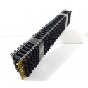 10 rails droits acier 24,7 cm Jouef - HO