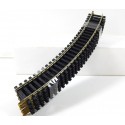 1 LOT DE 6 RAILS COURBE MAILLECHORT R 385 JOUEF HO 