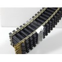 1 LOT DE 6 RAILS COURBE MAILLECHORT R 385 JOUEF HO 