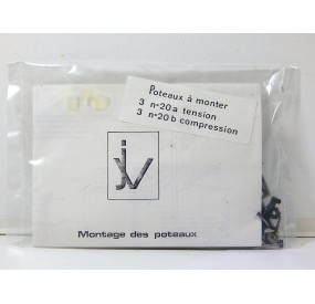 JV 6 POTEAUX SUPPORT DE CATENAIRE TYPE 25 KV NEUF SOUS BLISTEUR HO