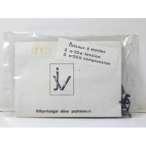 JV 6 POTEAUX SUPPORT DE CATENAIRE TYPE 25 KV NEUF SOUS BLISTEUR HO