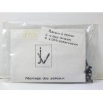 R 15979 - JV 6 POTEAUX SUPPORT CATENAIRE TYPE 25 KV NEUF SOUS BLISTEUR HO