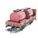 LIMA WAGON PLAT A GUERITE AVEC FOUDRES BEAUJOLAIS SANS BOITE HO