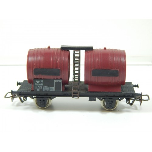 WAGON JOUEF BI FOUDRE SANS MARQUAGE ROUES METAL HO SANS BOITE