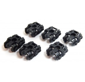 B 111 - JOUEF LOT DE 4 BOGIES NOIR WAGON HO