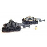 Réf 16059 - LOT DE DEUX BOGIES ROUES BRUNIES LOCOMOTIVE CC 72001 CC 6505 HO