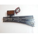 JEP DEUX AIGUILLAGE COMMANDE ELECTRIQUE GAUCHE ET DROITE 3 RAILS HO