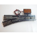 JEP DEUX AIGUILLAGE COMMANDE ELECTRIQUE GAUCHE ET DROITE 3 RAILS HO
