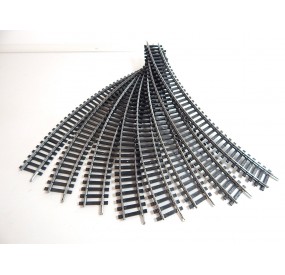JOUEF LOT DE 8 RAILS COURBE RAILS ACIER R 325 BON ETAT HO
