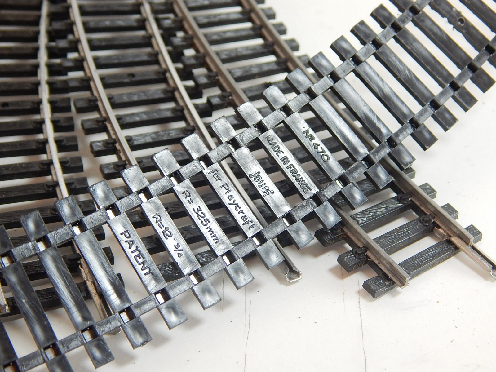 JOUEF LOT DE 8 RAILS COURBE RAILS ACIER R 325 BON ETAT HO - CC2RAIL...