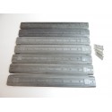 R 16104 HORNBY LOT DE 7 TOITURE DE VOITURE INOX + VIS HO