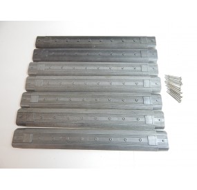 R 16104 HORNBY LOT DE 7 TOITURE DE VOITURE INOX + VIS HO