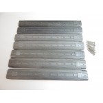 R 16104 HORNBY LOT DE 7 TOITURES DE VOITURE INOX + VIS HO