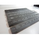 R 16104 HORNBY LOT DE 7 TOITURE DE VOITURE INOX + VIS HO
