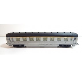 JOUEF VOITURE INOX TOIT NOIR AVEC SOUFFLET HO SANS BOITE N°2