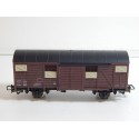 JOUEF WAGON COUVERT UIC SNCF MARRON TOIT NOIR ESSIEUX BRUNIES HO SANS BOITE N°2