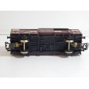 JOUEF WAGON COUVERT UIC SNCF MARRON TOIT NOIR ESSIEUX BRUNIES HO SANS BOITE N°2