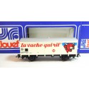 JOUEF 6272 WAGON COUVERT LA VACHE QUI RIT EN BOITE BLEU HO