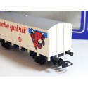 JOUEF 6272 WAGON COUVERT LA VACHE QUI RIT EN BOITE BLEU HO