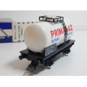 REF 726 HORNBY WAGON CITERNE PRIMAGAZ BLANC EN BOITE BLEU REF 702
