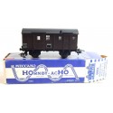 Ref 7000 HORNBY WAGON COUVERT A ESSIEUX FIN CONVOIE + ECLAIRAGE EN BOITE HO