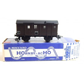 Ref 7000 HORNBY WAGON COUVERT A ESSIEUX FIN CONVOIE + ECLAIRAGE SANS BOITE HO
