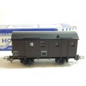 Ref 7000 HORNBY WAGON COUVERT A ESSIEUX FIN CONVOIE + ECLAIRAGE SANS BOITE HO