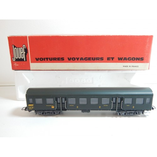 REF 5104 JOUEF VOITURES MODERNISÉE 2 CL FOURGON HO EN BOITE ROUGE