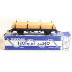 REF 7172 HORNBY WAGON PLAT A RANCHERS + CHARGEMENT EN BOITE BLEU HO