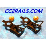 R 5152 - JOUEF 2 ATTELAGES METAL A BOUCLE WAGON ET LOCOMOTIVE + 2 VIS HO